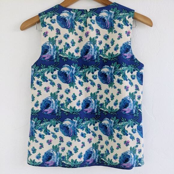 NWOT TALBOTS Floral Sleeveless Blouse 2P - Picture 2 of 8